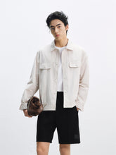 Men's Solid Utility Pocket Jacket